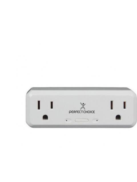 PERFECT CHOICE SMART PLUG PC-108177 WIFI 2 CONECTORES 2400MHZ BLANCO
