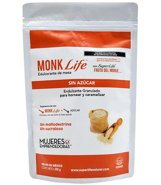 ENDULZANTE MONK FRUIT GRANULADO 250 G MONK LIFE