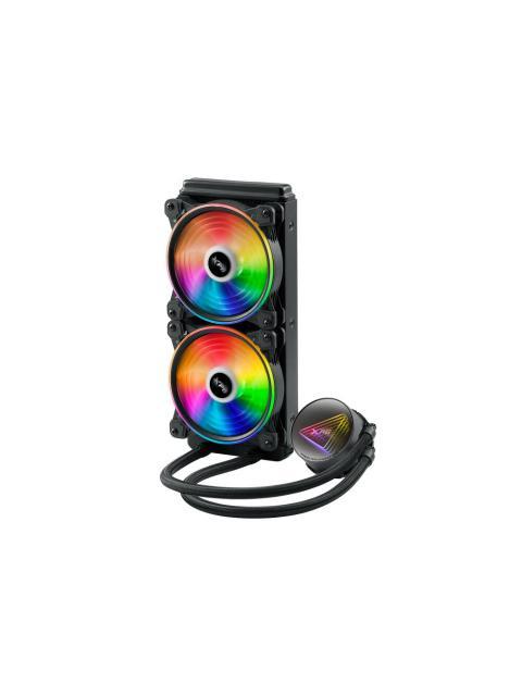 ENFRIADOR LIQUIDO XPG LEVANTE X 240. VENTILADORES ARGB 120 MM. RADIADOR ALUMINIO 240MM. INTEL LGA 1700 1200 115X Y AMD AM5 AM4. LEVANTEX240BKCWW
