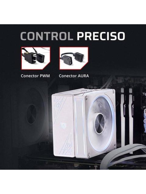 ENFRIAMIENTO DE AIRE BAMLAM RUSH HELIUX PRO HEX70 SISTEMA DE ENFRIAMIENTO DE AIRE DISIPADOR DE AIRE DOBLE ILUMINACION ARGB
