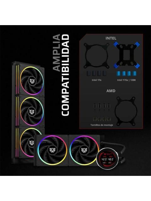 ENFRIAMIENTO LIQUIDO BAMLAM RUSH HYDROX EXPERT HYX36 SISTEMA DE ENFRIAMIENTO LIQUIDO DISPLAY LCD 2.1 PULGADAS