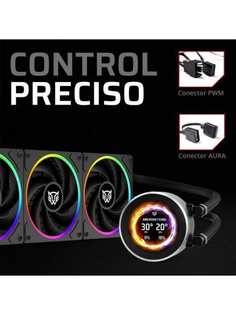 ENFRIAMIENTO LIQUIDO BAMLAM RUSH HYDROX EXPERT LEVEL HYX40 SISTEMA DE ENFRIAMIENTO LIQUIDO DISPLAY OLED PERSONALIZABLE RGB