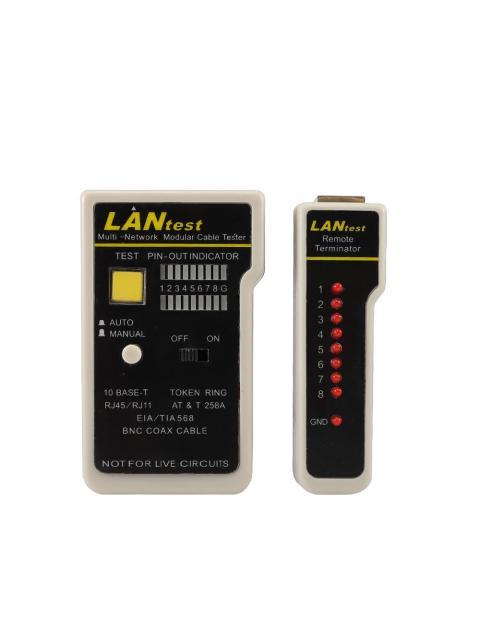 ENSON PROBADOR DE CABLES ENS-TELN2 BNC-RJ-11-RJ-45 NEGRO-GRIS
