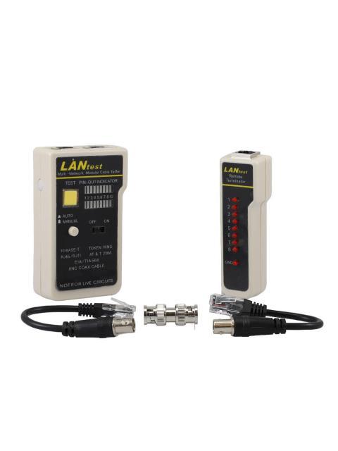 ENSON PROBADOR DE CABLES ENS-TELN2 BNC-RJ-11-RJ-45 NEGRO-GRIS