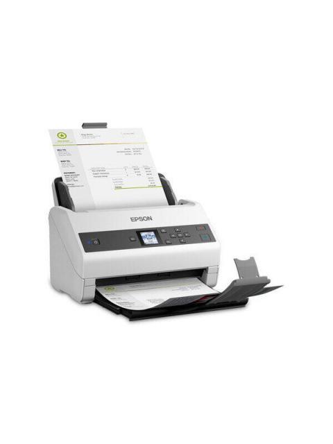 SCANNER EPSON WORKFORCE DS-870 600 X 600DPI ESCANER COLOR ESCANEADO DUPLEX USB 3.0 GRIS-BLANCO