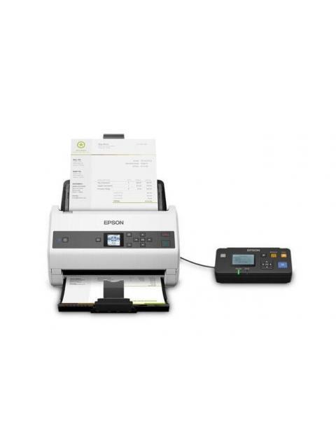 SCANNER EPSON WORKFORCE DS-870 600 X 600DPI ESCANER COLOR ESCANEADO DUPLEX USB 3.0 GRIS-BLANCO