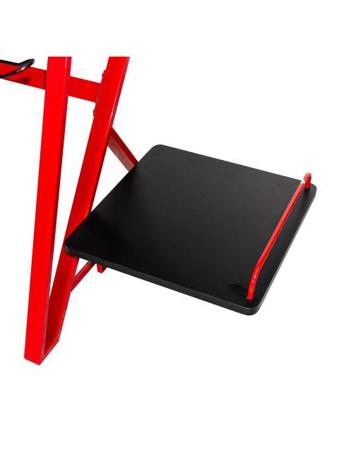 ESCRITORIO GAMER FIBRA DE CARBON (NA0646) COLOR ROJO-NEGRO FIBRA DE CARBONO MODELO NA0646