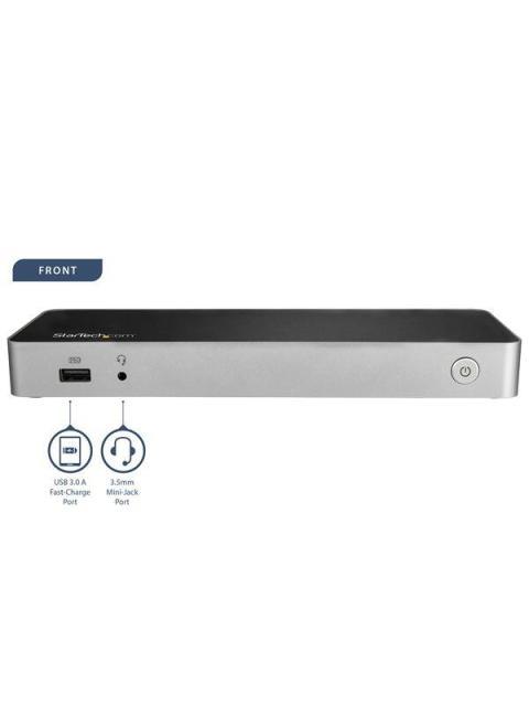 ESTACION DE ACOP STARTECH LAPTOP MAC USB-C HDMI DP SD DK30CHDDPPD