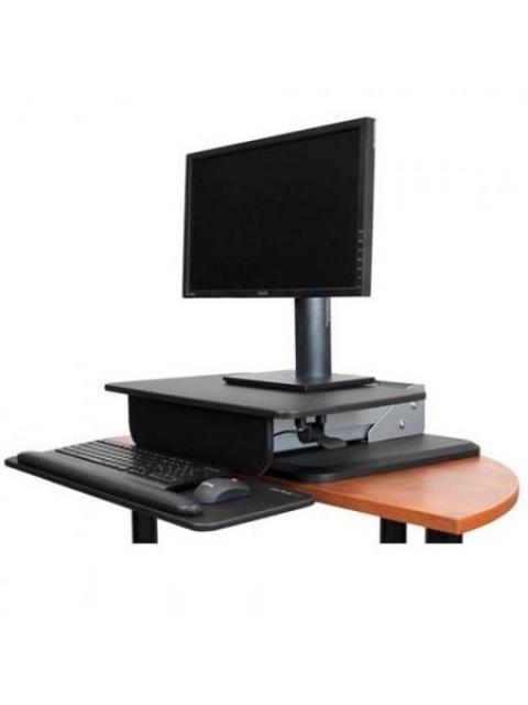 STARTECH  ESTACION DE TRABAJO DE PIE Y SENTADO ARMSTS HASTA 13KG PARA MONITOR 30 NEGRO-PLATA