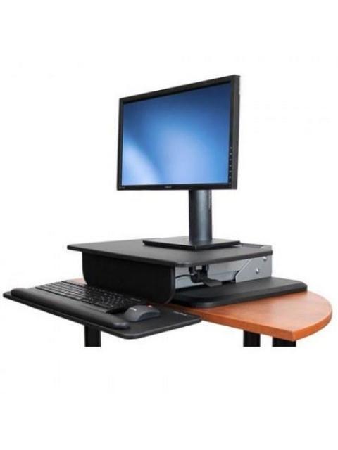 STARTECH  ESTACION DE TRABAJO DE PIE Y SENTADO ARMSTS HASTA 13KG PARA MONITOR 30 NEGRO-PLATA