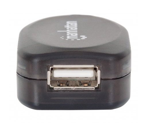 MANHATTAN CABLE USB A MACHO - USB A HEMBRA 10 METROS NEGRO