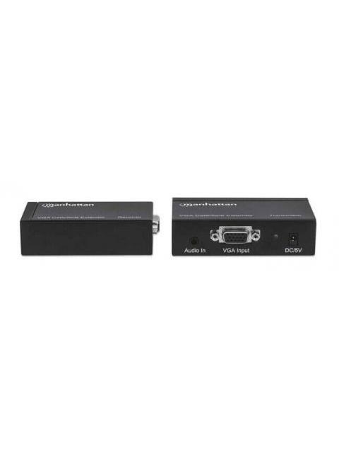 MANHATTAN EXTENSOR DE AUDIO Y VIDEO HASTA 300M VGA CAT5-5E-6