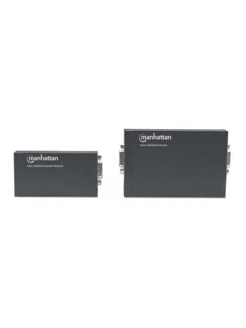 MANHATTAN EXTENSOR DE AUDIO Y VIDEO HASTA 300M VGA CAT5-5E-6