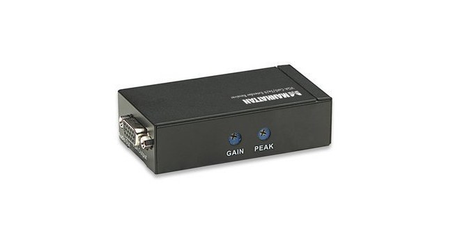 MANHATTAN EXTENSOR DE AUDIO Y VIDEO HASTA 300M VGA CAT5-5E-6