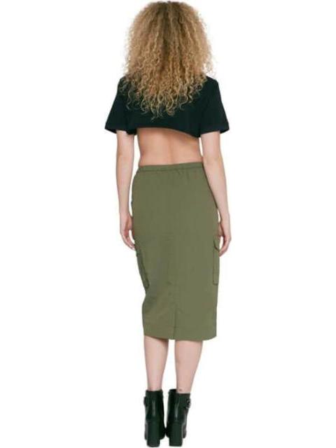 FALDA GABARDINA VERDE OLIVO HOLLY LAND