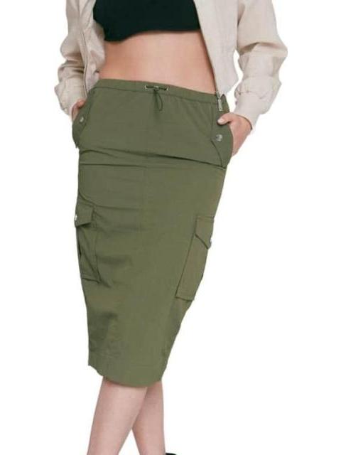 FALDA GABARDINA VERDE OLIVO HOLLY LAND