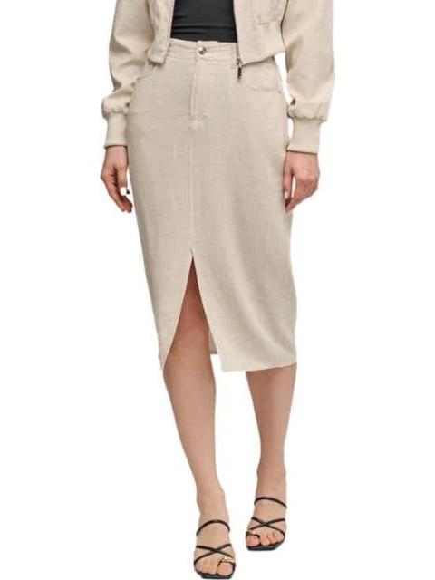 FALDA LARGA DE LINO BEIGE HOLLY LAND