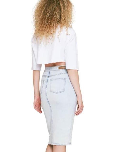 FALDA MEZCLILLA BLEACH ATMOSPHERE DNM