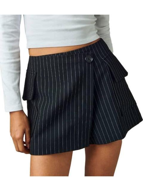 FALDA SHORT CARGO NEGRO HOLLY LAND