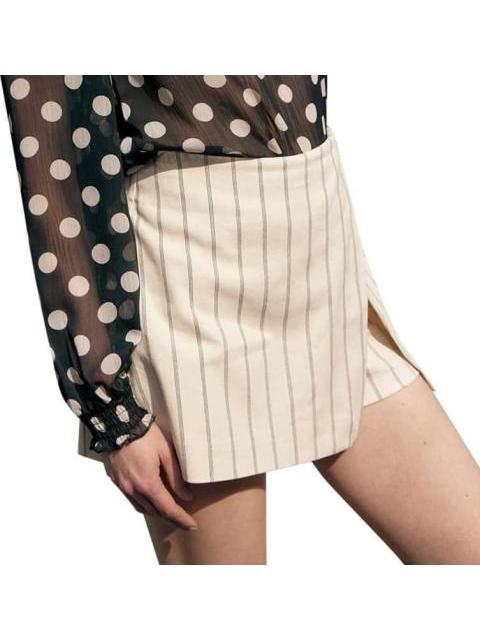 FALDA SHORT DE LINO BLANCO/NEGRO HOLLY LAND