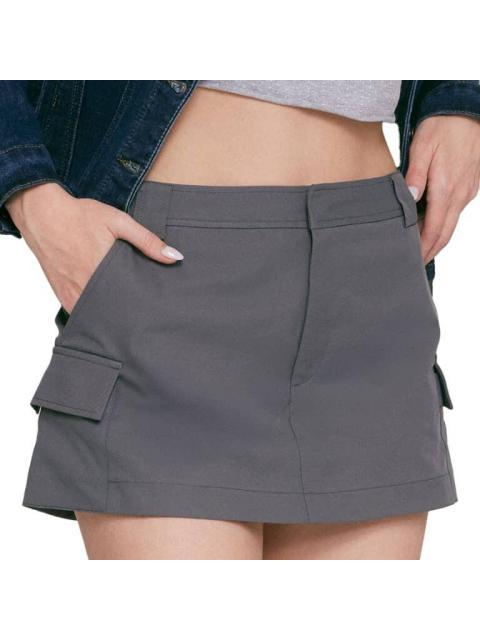 FALDA SHORT GABARDINA AZUL HOLLY LAND