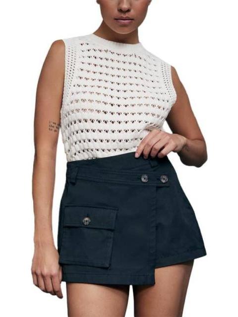 FALDA SHORT GABARDINA NEGRO HOLLY LAND