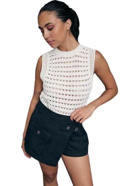 FALDA SHORT GABARDINA NEGRO HOLLY LAND
