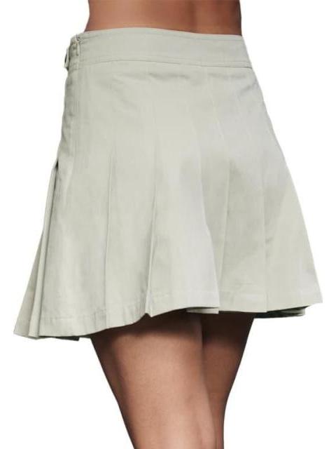 FALDA SHORT GABARDINA VERDE OLIVO HOLLY LAND