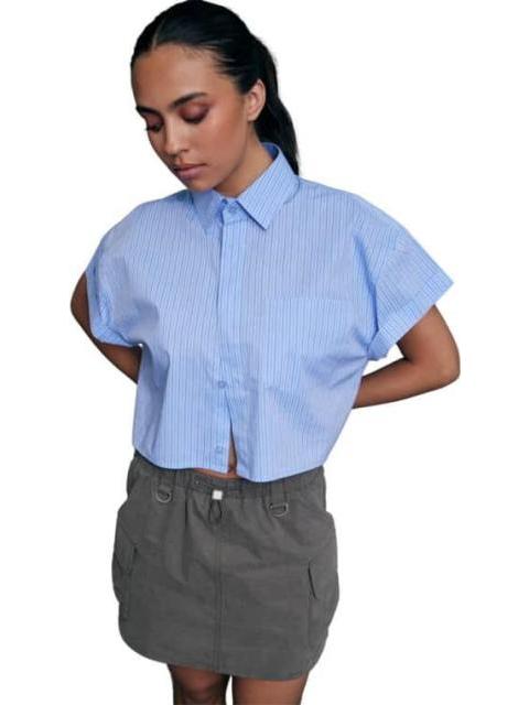 FALDA SHORT GABARDINA VERDE OLIVO HOLLY LAND