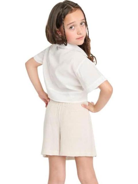 FALDA SHORT LINO MARFIL HOLLY LAND KIDS