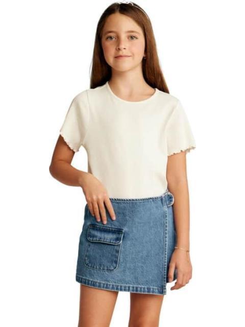 FALDA SHORT MEZCLILLA GRIS HOLLY LAND KIDS