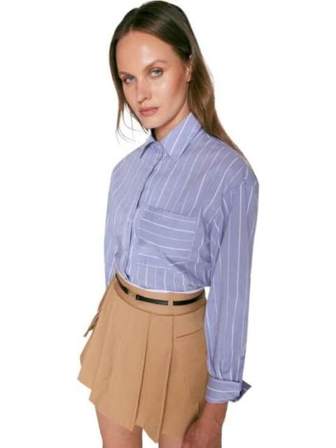 FALDA SHORT POLIESTER CAMEL HOLLY LAND
