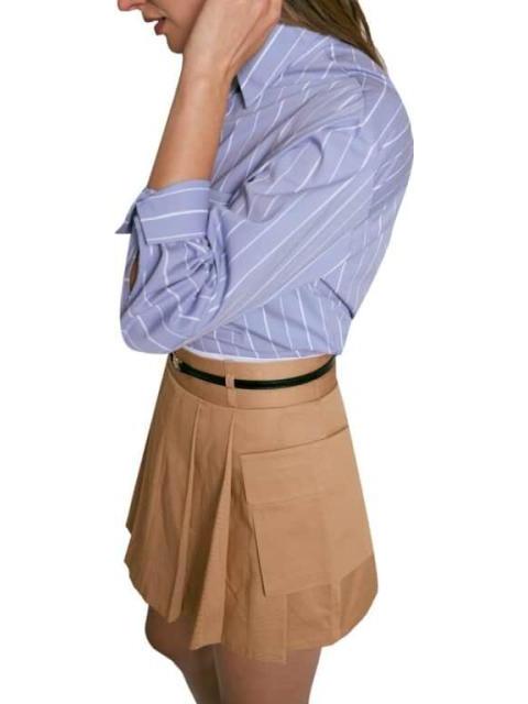 FALDA SHORT POLIESTER CAMEL HOLLY LAND