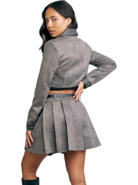 FALDA TABLEADA GRIS HOLLY LAND