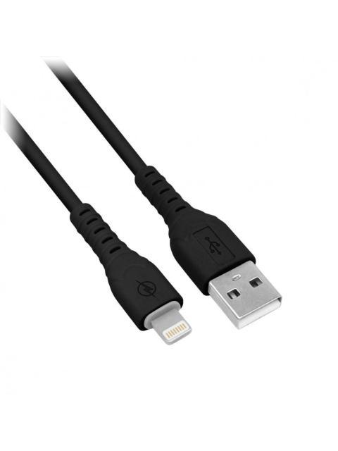 BROBOTIX CARGADOR DE PARED 6001356 5V 1X USB-A NEGRO - INCLUYE CABLE USB A - LIGHTNING
