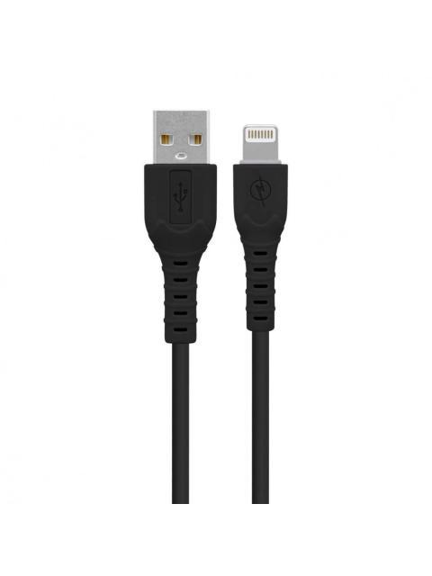 BROBOTIX CARGADOR DE PARED 6001356 5V 1X USB-A NEGRO - INCLUYE CABLE USB A - LIGHTNING
