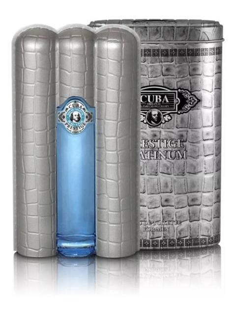 FRAGANCIA CUBA PRESTIGE PLATINUM 90 ML FRANCES REGALAZO !!!