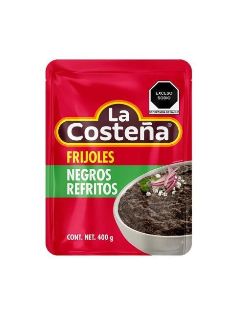 FRIJOLES REFRITOS NEGROS LA COSTEÑA 400 GR