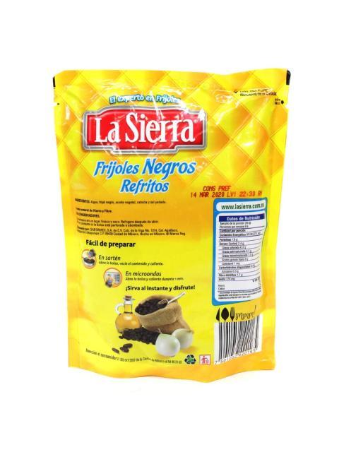FRIJOLES REFRITOS NEGROS LA SIERRA 430 GR