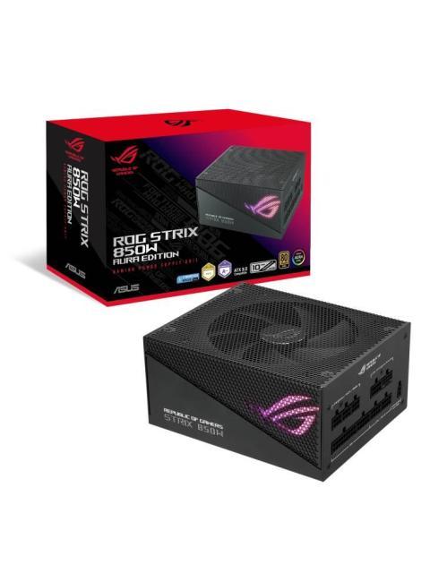 FUENTE DE PODER ASUS ROG STRIX 850W GOLD AURA EDITION 80 PLUS GOLD 20+4 PIN ATX 135MM 850W