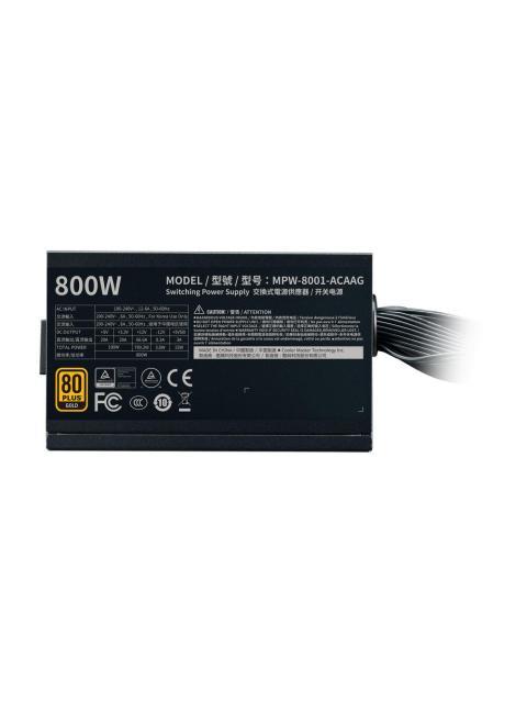 FUENTE DE PODER COOLER MASTER G800 80 PLUS GOLD 24-PIN ATX 120MM 800W