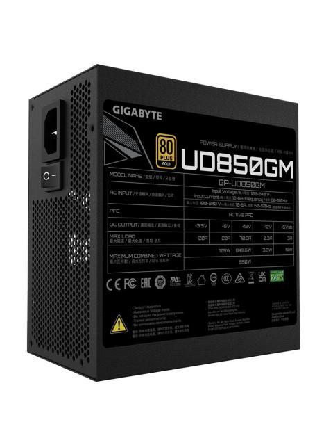 FUENTE DE PODER GIGABYTE UD850GM 80 PLUS GOLD MODULAR 24-PIN ATX 120MM 850W