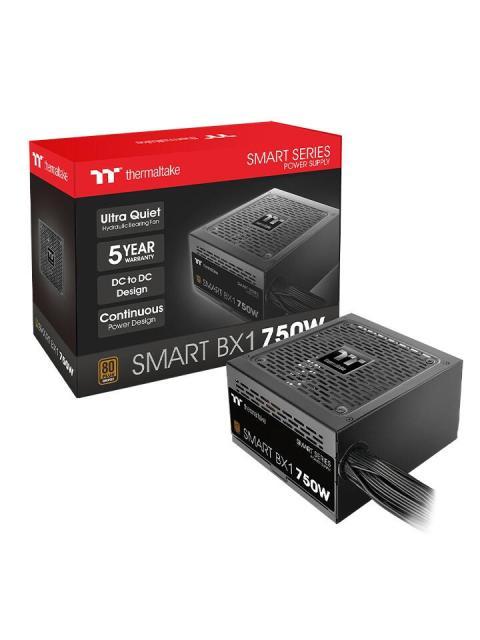 FUENTE DE PODER THERMALTAKE SMART BX1 750W 80 PLUS BRONZE 24-PIN ATX 120MM 750W