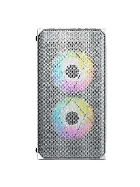 GABINETE ACTECK DOOM GI630 CON VENTANA MICRO-TOWER MICRO-ATX-MINI-ITX USB 3.0-2.0 CON FUENTE DE 500W 3 VENTILADORES RGB INSTALADOS BLANCO