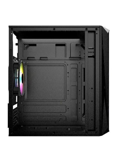 GABINETE ACTECK DOOM GI630 MICRO-TOWER MICRO-ATX-MINI-ITX USB 2.0-3.0 CON FUENTE DE 500W 3 VENTILADORES INSTALADOS NEGRO