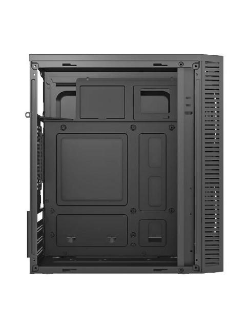 GABINETE ACTECK FUJI GC470 CON VENTANA MINI-TOWER MICRO-ATX-ITX USB 3.0-2.0 CON FUENTE DE 500W 2 VENTILADORES RGB INSTALADOS NEGRO