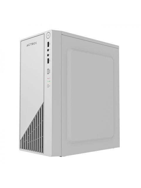 GABINETE ACTECK KIOTO GC220F MINI-TOWER MICRO-ATX-MINI-ITX USB 2.0 CON FUENTE DE 500W SIN VENTILADORES INSTALADOS BLANCO