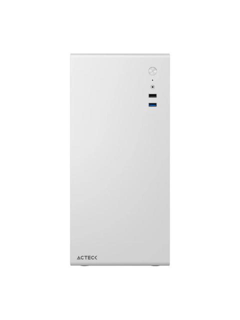 GABINETE ACTECK NEUSS PLUS GI707 MINI-TOWER MICRO-ATX-ITX USB 2.0-3.0 CON FUENTE DE 450W 1 VENTILADOR INSTALADO BLANCO