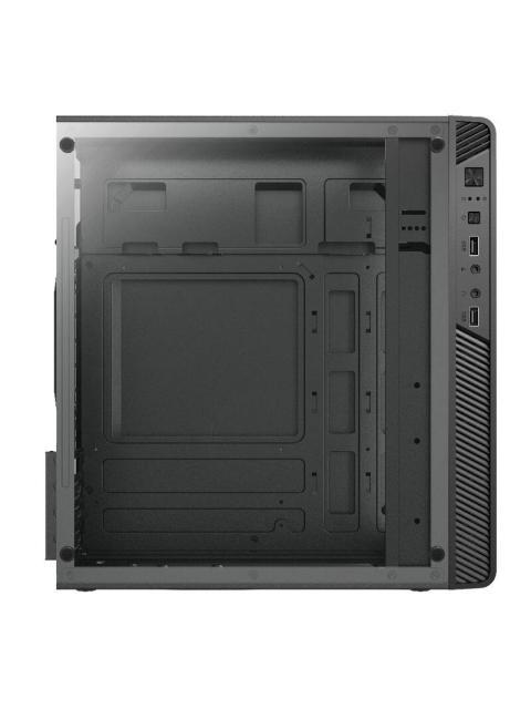 GABINETE ACTECK PERFORMANCE II GI215W CON VENTANA MICRO-TOWER MICRO-ATX-MINI ATX USB 2.0 CON FUENTE DE 500W SIN VENTILADORES INSTALADOS NEGRO