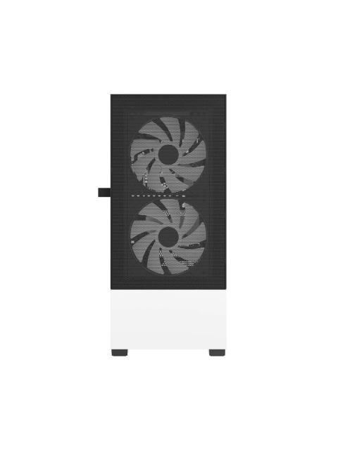 GABINETE BALAM RUSH NITROX AIRCOOL 5500ABW MIDI-TOWER MICRO-ATX-MINI-ITX-ATX USB 2.0-3.0 SIN FUENTE 3 VENTILADORES ARGB INSTALADOS NEGRO